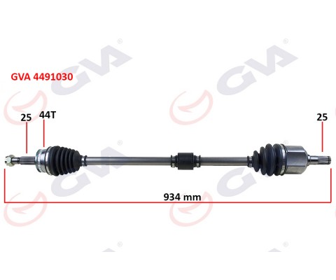 KOMPLE AKS SAĞ HYUNDAI ELANTRA 1.6L G4ED Benzinli 16v Otomatik vites 01-06 ABS li 25x25 - ABS 44 diş komple boy 934mm