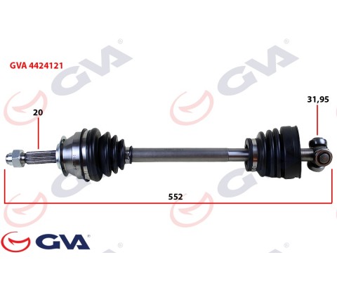 KOMPLE AKS SOL UNO 70 1.4i 94-00 552mm