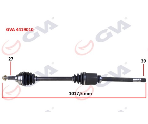 KOMPLE AKS SAĞ TRAFIC II-OPEL VIVARO 1.9 DCI 01 > 1017mm