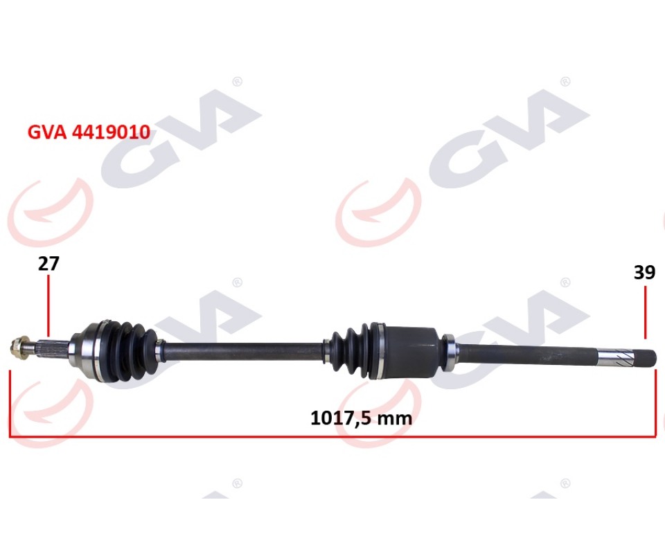 KOMPLE AKS SAĞ TRAFIC II-OPEL VIVARO 1.9 DCI 01 > 1017mm