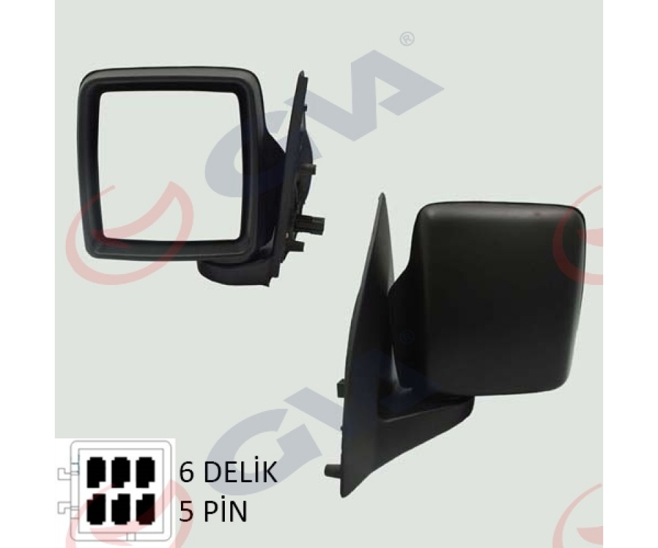 DIŞ DİKİZ AYNASI SOL COMBO C 01> ELEKTRİKLİ ISITMALI KONVEKS 5 FİŞ VM-965EHL