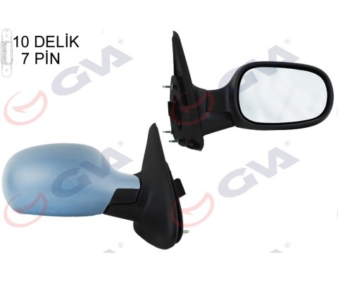 DIŞ DİKİZ AYNASI SAĞ MEGANE 99> ELEKTRİKLİ ISITMALI SENSÖRLÜ ASTARLI 7 FİŞ VM-129EHPSR