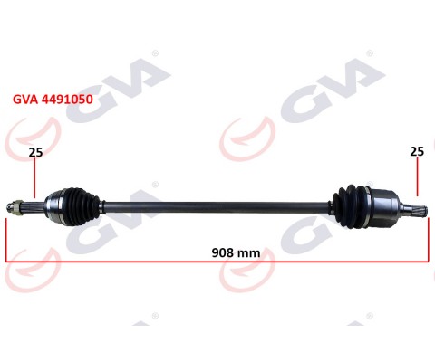 KOMPLE AKS SAĞ ACCENT ADMIRE 1.3-1.5D 03-06 ABS Lİ 29DİŞ 908mm