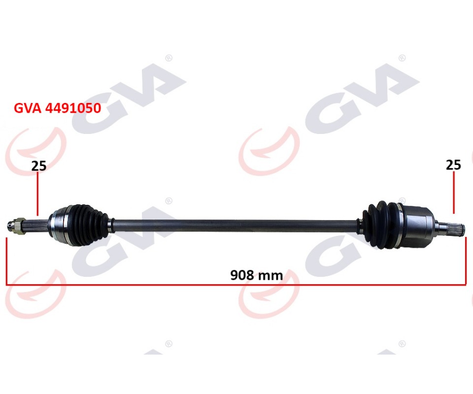 KOMPLE AKS SAĞ ACCENT ADMIRE 1.3-1.5D 03-06 ABS Lİ 29DİŞ 908mm
