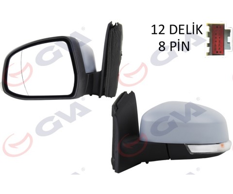 DIŞ DİKİZ AYNASI SOL FORD FOCUS 12> ELEKTRİKLİ ISITMALI ASTARLI SİNYALLİ SENSÖRLÜ KÖR NOKTALI VM-6322EHPAL
