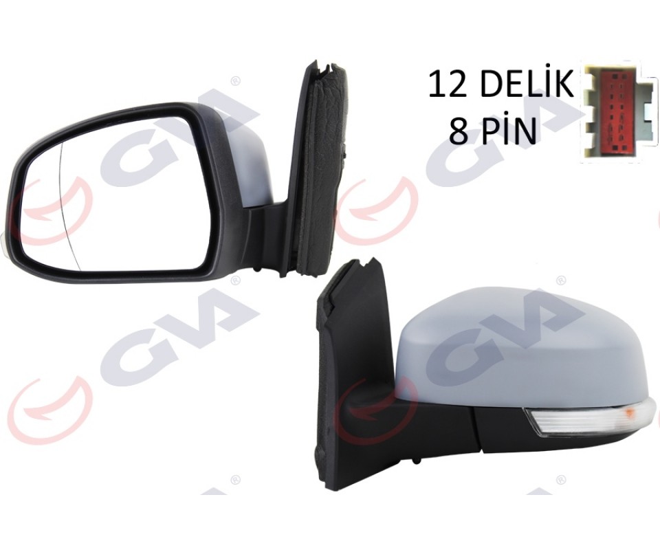 DIŞ DİKİZ AYNASI SOL FORD FOCUS 12> ELEKTRİKLİ ISITMALI ASTARLI SİNYALLİ SENSÖRLÜ KÖR NOKTALI VM-6322EHPAL