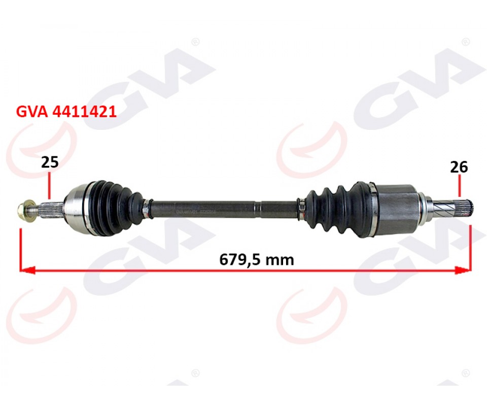 KOMPLE AKS SOL RENAULT MEGANE III 9> FLUENCE 09> 1.5 DCİ 6 VİTES 680mm