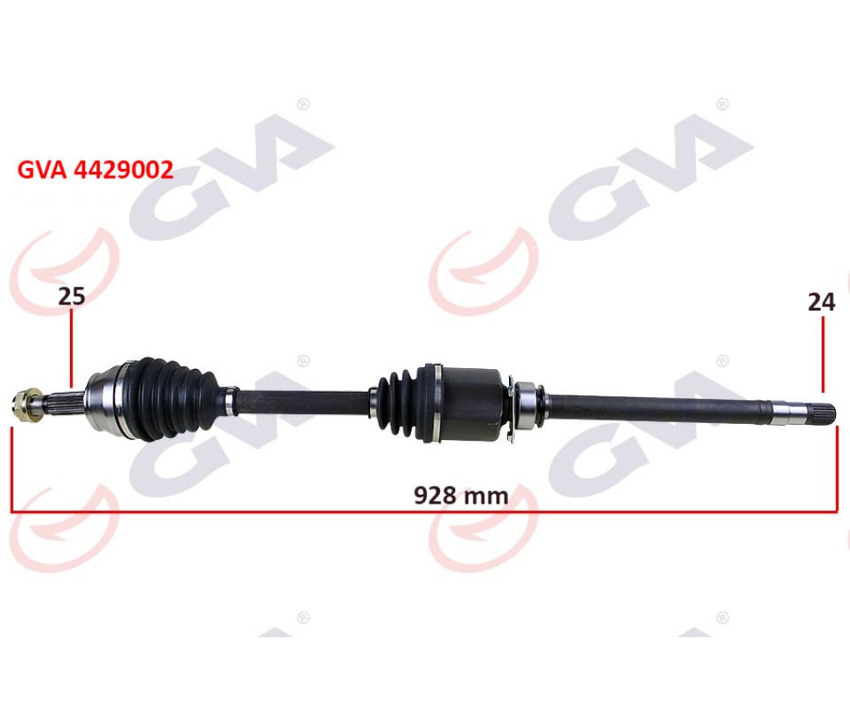 KOMPLE AKS SAĞ DOBLO 1.9 JTD 01> DOBLO-ALBEA 1.3 MTJ 05> 928mm
