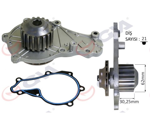 DEVİRDAİM PEUGEOT P206-P207-P208-P307-P308-P1007-P2008-BIPPER CITROEN C1-C2-C3-DS3-XSARA-NEMO 1.4 HD I DV4 FIESTA-FUSION 1.4 TDCI