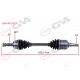 KOMPLE AKS SOL TOYOTA COROLLA 1.4L 1.6L 4ZZ-FE 3ZZ-FE ZZE120 ZZE121 VVTi 02-06 ABS li 26x23 - ABS 48 diş komple boy 633.5mm