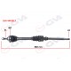 KOMPLE AKS SAĞ PEUGEOT P206 1.6i TU5 98>06 21x22x48T 886mm ABS Lİ
