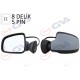 DIŞ DİKİZ AYNASI SOL LOGAN SW-MCV 08> ELEKTRİKLİ ISITMALI ASTARLI KONVEKS 5 FİŞ VM-6801EHPL