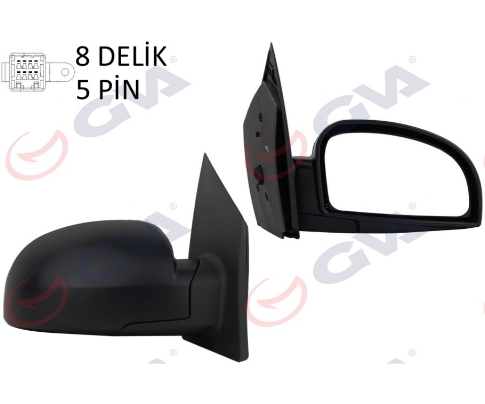 DIŞ DİKİZ AYNASI SAĞ GETZ 02> ELEKTRİKLİ ISITMALI KONVEKS 5 FİŞ VM-452EHR