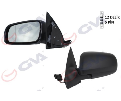 DIŞ DİKİZ AYNASI SOL FABIA 98> ELEKTRİKLİ ISITMALI ASFERİK 5 FİŞ VM-604EHAL