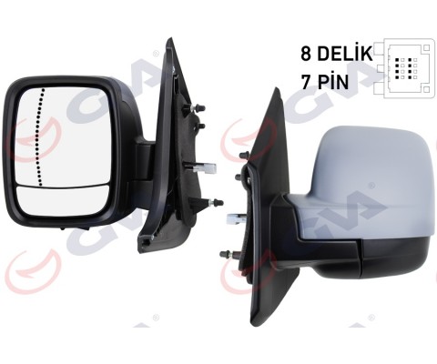 DIŞ DİKİZ AYNASI SOL TRAFIC III 15> ELEKTRİKLİ ISITMALI ASTARLI ASFERİK 5 FİŞ VM-976EHPAL 5 FİŞ VM-976EHPAL
