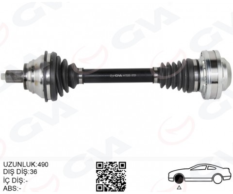 KOMPLE AKS ÖN SOL GOLF5-JETTA-CADDY-PASSAT 1.9 TDİ-2.0 TDİ 04- BKP-BKD-BLS-BKC-BXE 1.9 TDİ-2.0 TDİ