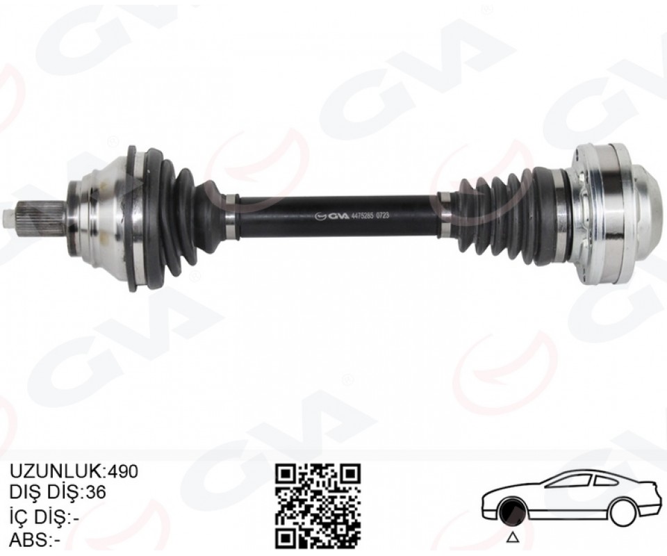 KOMPLE AKS ÖN SOL GOLF5-JETTA-CADDY-PASSAT 1.9 TDİ-2.0 TDİ 04- BKP-BKD-BLS-BKC-BXE 1.9 TDİ-2.0 TDİ