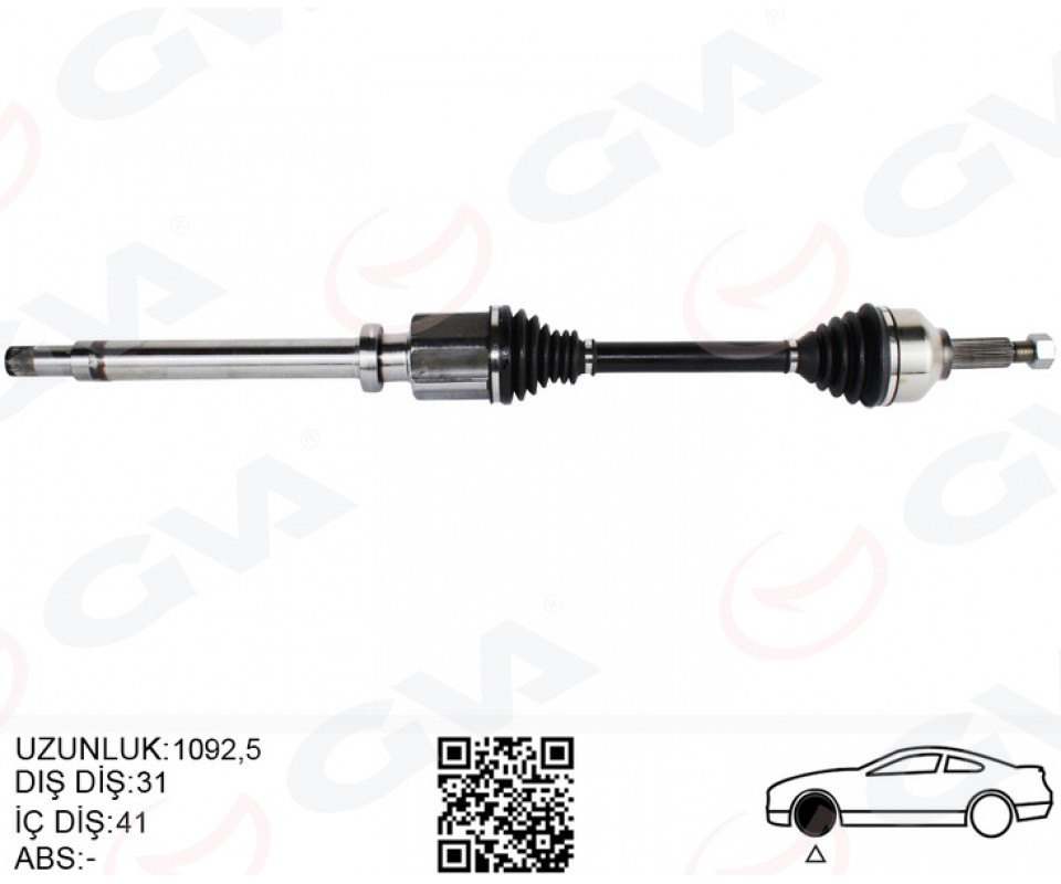 AKS KOMPLE SAĞ ÖN FORD CUSTOM 12> 2.2 TDCİ UZUN ŞASE KK213B436BA
