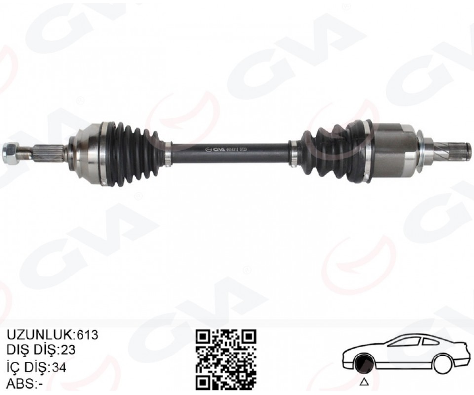ÖN AKS SOL RENAULT CLIO IV 1.5 DCI A-T 12-