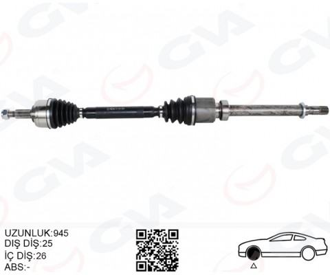 ÖN AKS SAĞ RENAULT MEGANE IV 1.3 Tce - 1.5 DCI EURO 6 M-T SNZ-TL4 16-