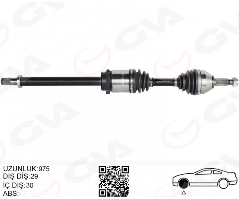 ÖN AKS SAĞ RENAULT KOLEOS HY 2.0 DCI A-T 08-14