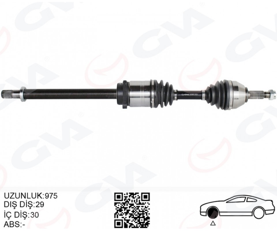 ÖN AKS SAĞ RENAULT KOLEOS HY 2.0 DCI A-T 08-14