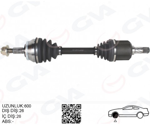 KOMPLE AKS SOL V40 I 2.0 T 00>03 S40 I 2.0 T 97>03 OTOMATİK ŞANZIMAN
