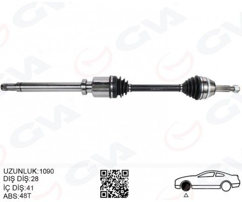 ÖN AKS KOMPLE SAĞ FORD TRANSIT V347 2.2TDCI 115PS -140PS 07>11