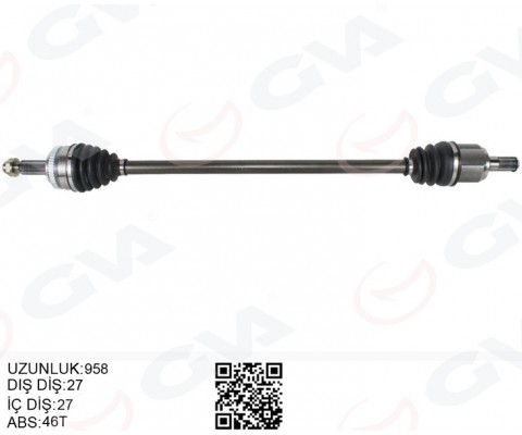 KOMPLE AKS ÖN SAG HYUNDAI I30 GD 1.6 CRDI ABSLI 11-17