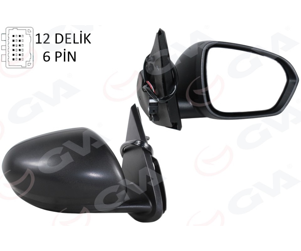 DIŞ DİKİZ AYNASI SAĞ ELEKTRİKLİ ISITMALI SENSÖRLÜ DACIA DUSTER 17-10 12H7P VM-6805EHSR