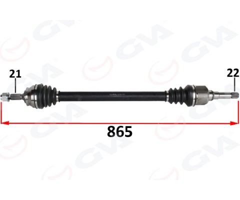 KOMPLE AKS SAG ON PSA 2008 I 1.2 M-T 05- CITROEN C3 III 1.2 M-T 16- C4 CACTUS 1.2 M-T 14-