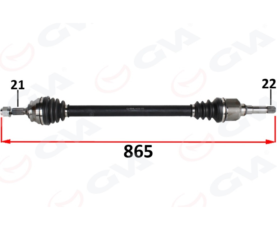 KOMPLE AKS SAG ON PSA 2008 I 1.2 M-T 05- CITROEN C3 III 1.2 M-T 16- C4 CACTUS 1.2 M-T 14-