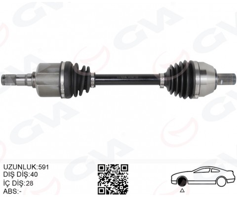 ÖN AKS KOMPLE SOL FORD MONDEO IV 2.0 TDCI 07>14 OTOM.
