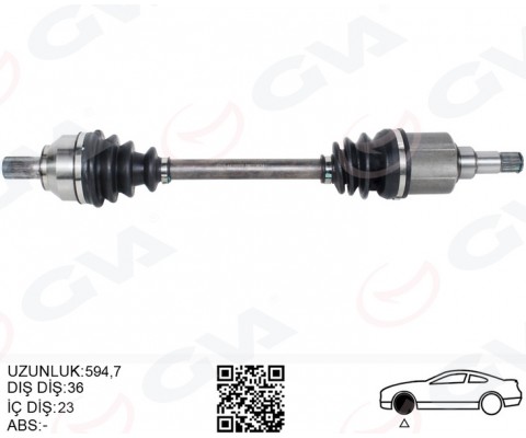 ÖN AKS KOMPLE SOL FOCUS II 1.6- 1.8 TI 04>11 C MAX 1.6 1.8 TI 05>11 BENZINLI VOLVO S40 II 1.6 05>12 V50 1.6 05>12
