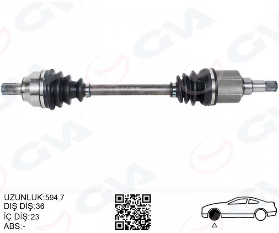 ÖN AKS KOMPLE SOL FOCUS II 1.6- 1.8 TI 04>11 C MAX 1.6 1.8 TI 05>11 BENZINLI VOLVO S40 II 1.6 05>12 V50 1.6 05>12