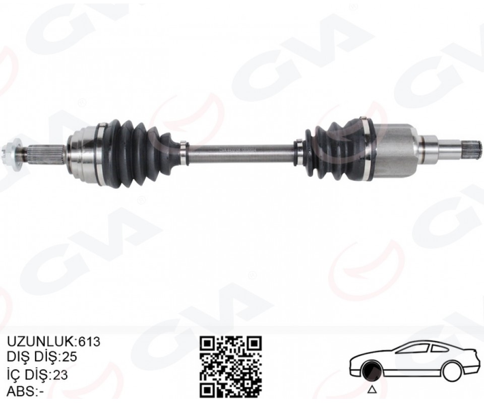 ÖN AKS KOMPLE SOL FORD YENI COURIER 17>1.5-1.6 TDCI -1.0 ECOBOOST