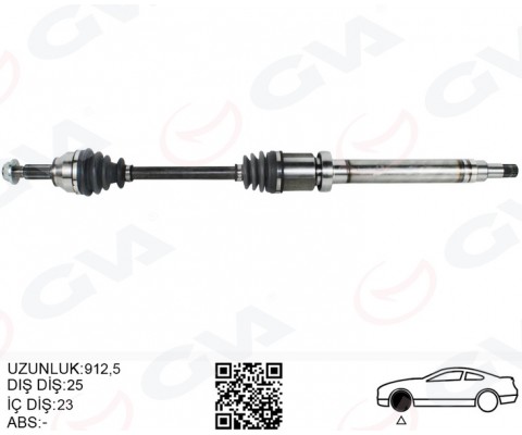 ÖN AKS KOMPLE SAĞ FORD COURIER 1.5 1.6 TCDI 14> 17