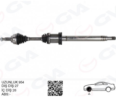 KOMPLE AKS ÖN SAĞ JAGUAR X-TYPE I X400 2.2 D 954MM