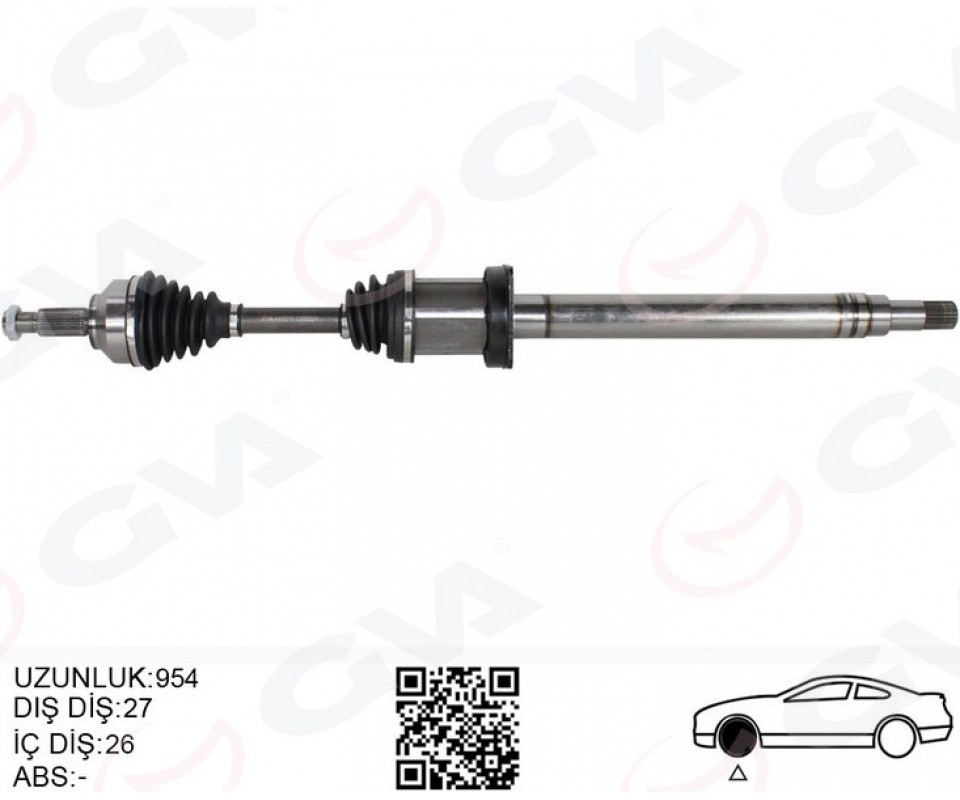 KOMPLE AKS ÖN SAĞ JAGUAR X-TYPE I X400 2.2 D 954MM