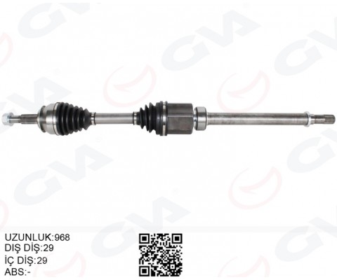 KOMPLE AKS SAĞ NISSAN QASHQAI 1.6L Dci R9M dizel J11 13-> OTOMATİK VİTES