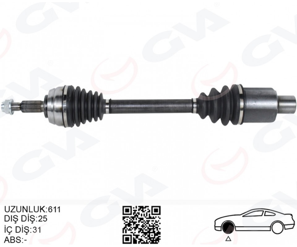 ON AKS SAG KOMPLE DACIA DUSTER 10> 4X4 6İLERİ