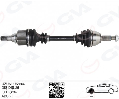 ÖN AKS KOMPLE SOL FORD FIESTA VI 1.0 ECOBOOST 14> B-MAX 14> 1.6TI