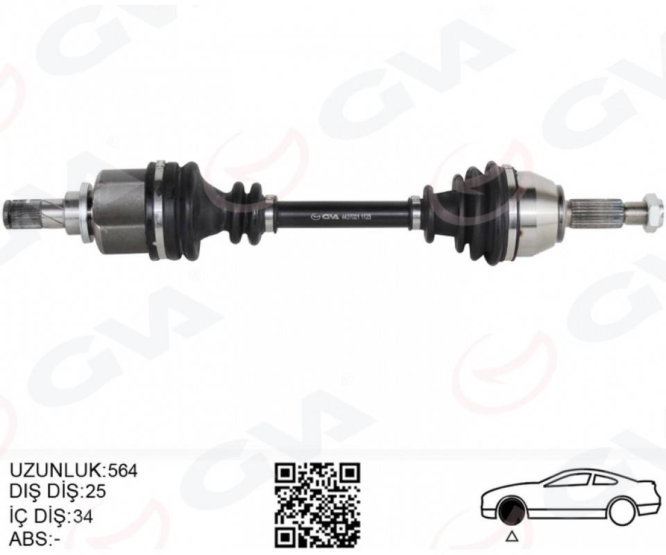 ÖN AKS KOMPLE SOL FORD FIESTA VI 1.0 ECOBOOST 14> B-MAX 14> 1.6TI