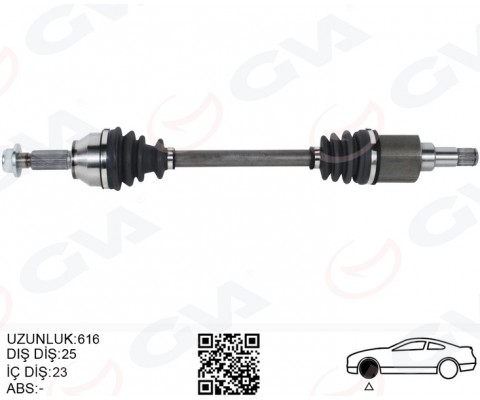 ON AKS KOMPLE SOL FORD TRANSİT COURIER 1.5 -1.6 TDCİ 14>
