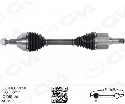 ON AKS KOMPLE SOL KUGA I 08>13 2.0 TDCI