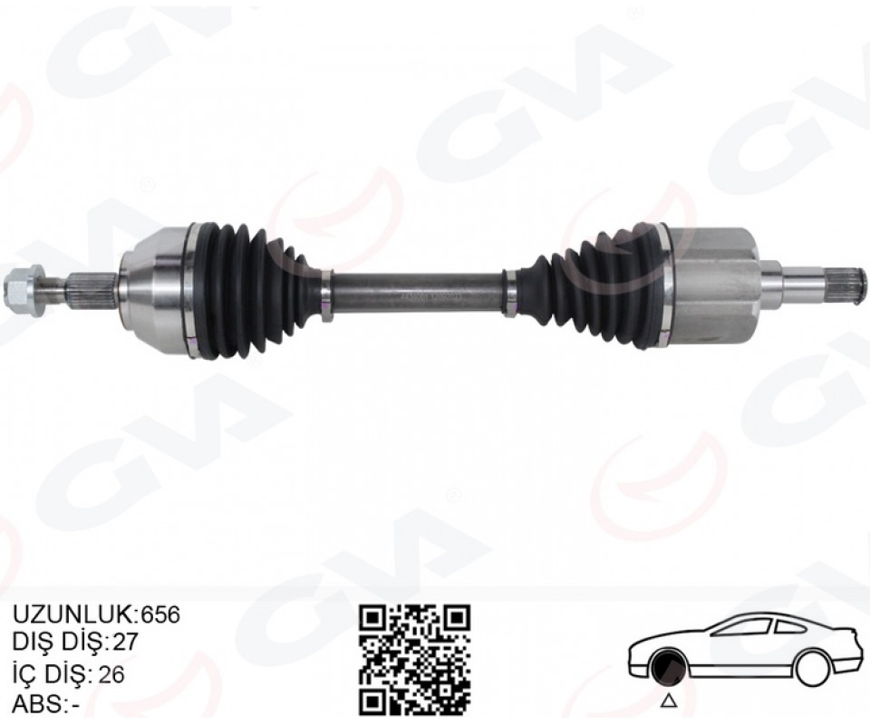 ON AKS KOMPLE SOL KUGA I 08>13 2.0 TDCI