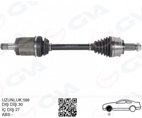 KOMPLE AKS ÖN SOL BMW X3 E83 04>11 598MM