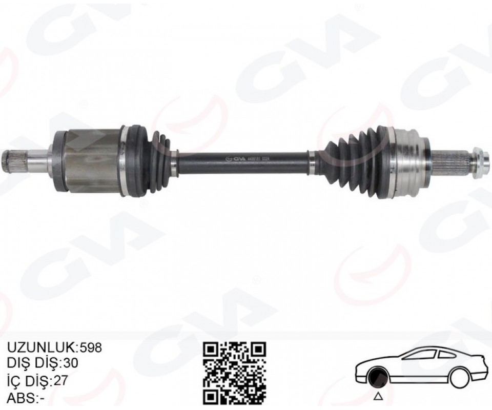 KOMPLE AKS ÖN SOL BMW X3 E83 04>11 598MM