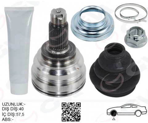 AKS KAFASI DIŞ ARKA SAĞ/SOL BMW X5 E53 00>07 141.5MM