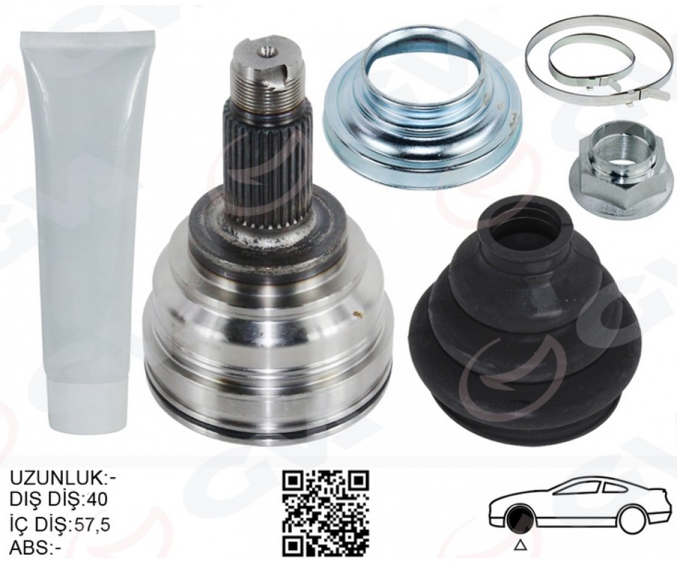 AKS KAFASI DIŞ ARKA SAĞ/SOL BMW X5 E53 00>07 141.5MM